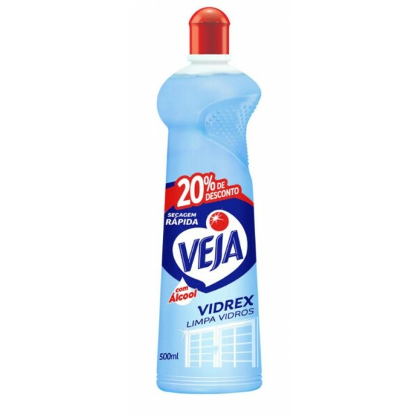 Limpa Vidro Veja Vidrex com Álcool - Frasco 500ml